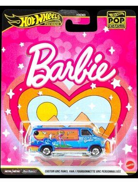 Hot Wheels Pop Culture 70s GMC Van Barbie Surf Premium Die Cast 1 To 64 Scale